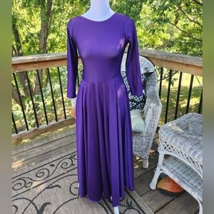 Iefiel Lyrical Purple Dance Dress Girls 12